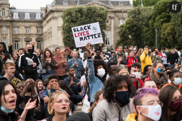 Manifestation antiraciste à Lille le 10 juin 2020