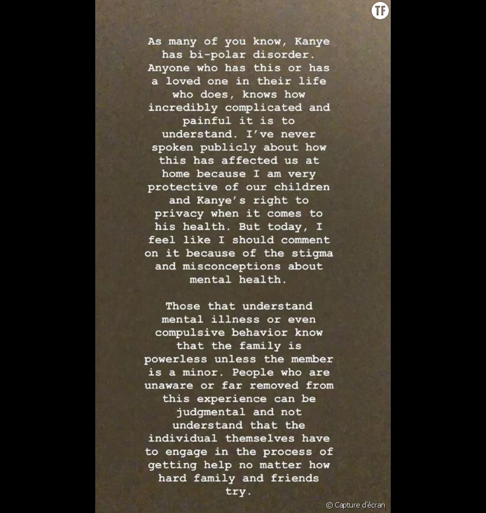 La story de Kim Kardashian publiée sur son compte Instagram.