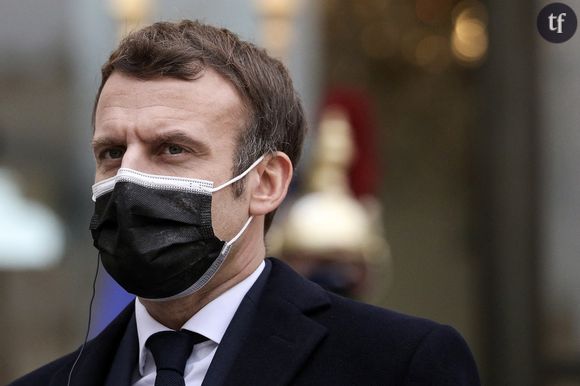 Le président Emmanuel Macron à l'Elysée le 18 décembre 2020.