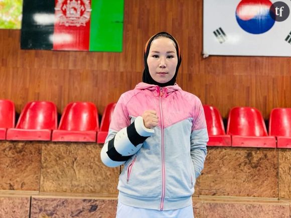 La championne paralypique afghane Zakia Khudadadi 