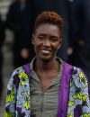  Rokhaya Diallo après le défilé l'Oréal à Paris le 3 octobre 2021. 