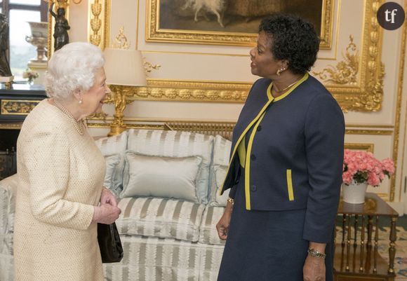 Elizabeth II reçoit la gouverneure Dame Sandra Mason à Windsor le 28 mars 2018