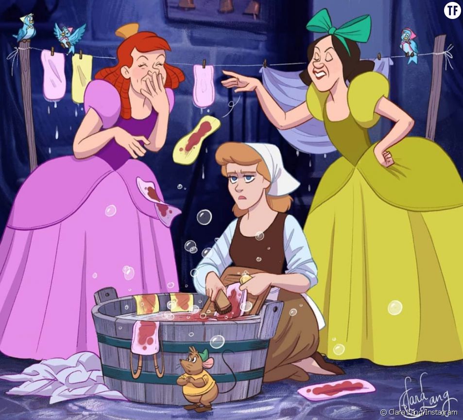 Les princesses Disney illustrées avec leurs règles pour briser les tabous
