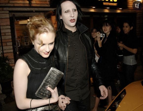 Marilyn Manson et Evan Rachel Wood sortent au restaurant à Toronto le 8 septembre 2007