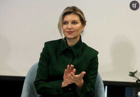 La Première dame ukrainienne Olena Zelenska le 21 février 2022 à Kyiv,