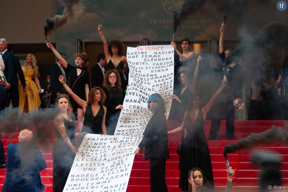 A Cannes, les noms des victimes des féminicides depuis le précédent festival