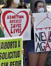 Manifestation pro-avortement contre la décision de la Cour surpême à Los Angeles le 26 juin 2022 