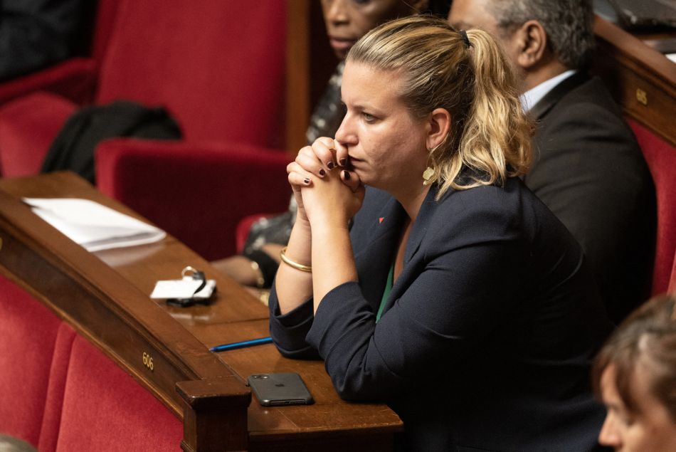 La députée insoumise Mathilde Panot lors des questions au gouvernement le 12 juillet 2022 à l'Assemblée nationale