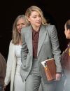 Amber Heard quitte le palais de justice du comté de Fairfax, à Fairfax, lors de son procès contre Johnny Depp le 26 mai 2022