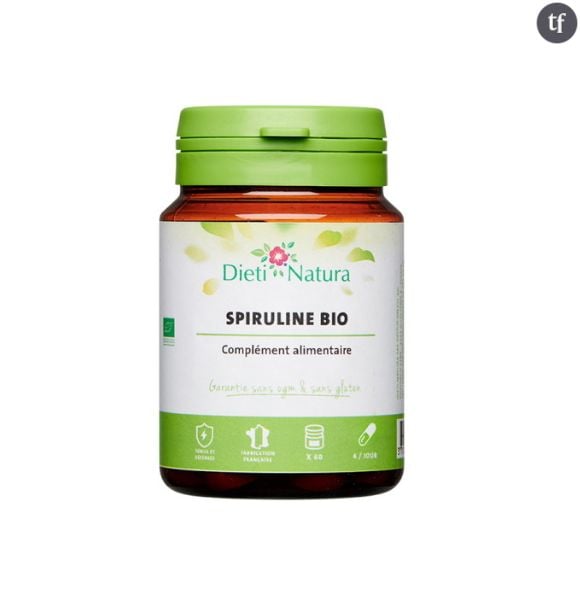 Spiruline bio - 4,95€ la boîte de 90 gélules.