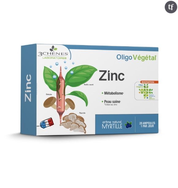 Zinc oligo végétal - 14,90€ la boîte de 20 ampoules de 10ml.