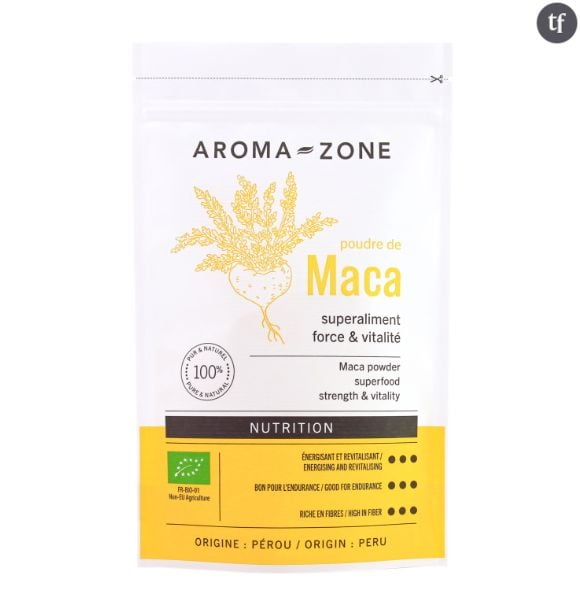 Poudre de maca bio - 6,95€ le sachet de 200g.