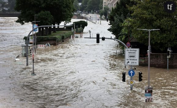 Les inondations à Heidelberg, en Allemagne, le 3 juin 2024