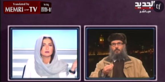 La journaliste Rima Karaki et son invité le cheikh Hani al-Sebaï