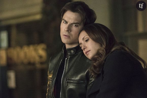 Nina Dobrev et Ian Somerhalder dans la saison 6 de The Vampire Diaries