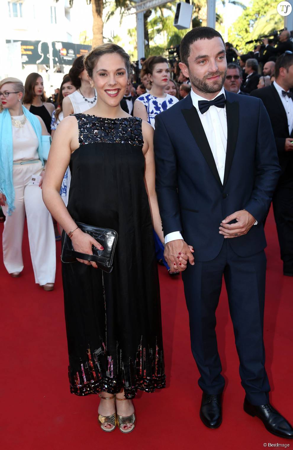 Alysson Paradis, enceinte, et Guillaume Gouix au Festival de Cannes en 2015