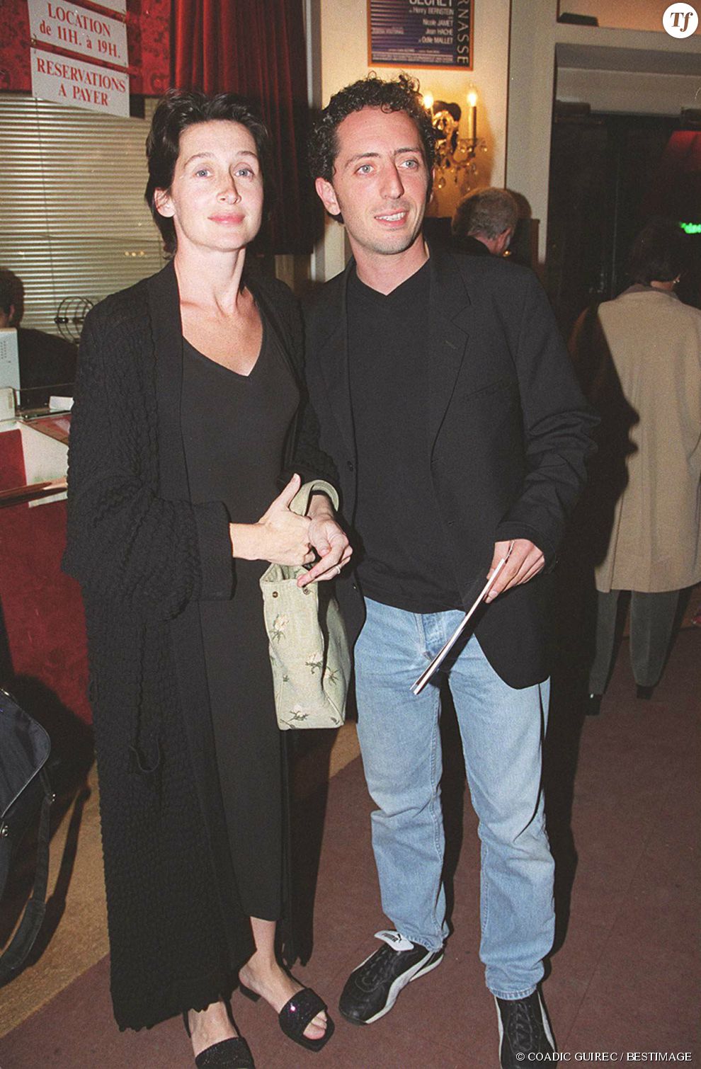 Anne Brochet et Gad Elmaleh en 2000.