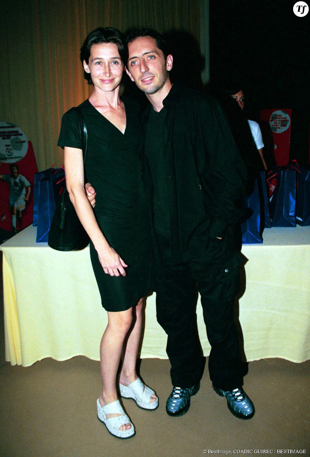 Anne Brochet et Gad Elmaleh en 1999.
