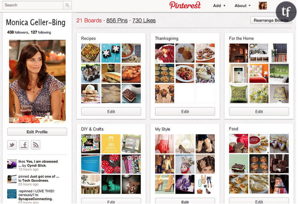 Monica aime faire la cuisine et ranger son appartement. Des passions qu'elle partage sur Pinterest.