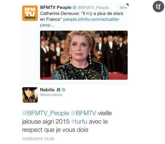 Le tweet de Nabilla a été supprimé peu de temps après sa publication.