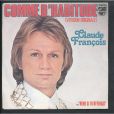 La pochette du 45 tours de "Comme d'Habitude" de Claude François