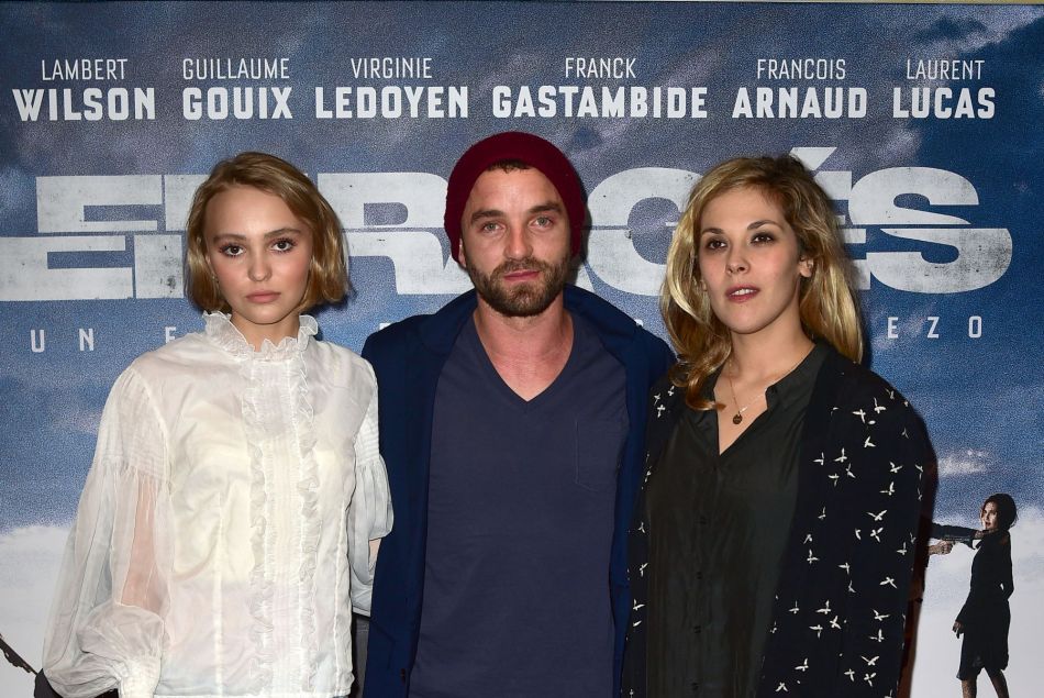  Lily-Rose Depp, Guillaume Gouix et Alysson Paradis - Avant-Première du film "Les Enragés" au cinéma UGC Les Halles à Paris le 28 septembre 2015. 