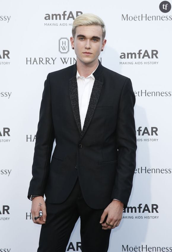 Gabriel-Kane Day-Lewis (fils d'Isabelle Adjani et de Daniel Day-Lewis) - Photocall de l'amfAR au Pavillon Ledoyen lors de la fashion week Haute-Couture à Paris, le 5 juillet 2015. 