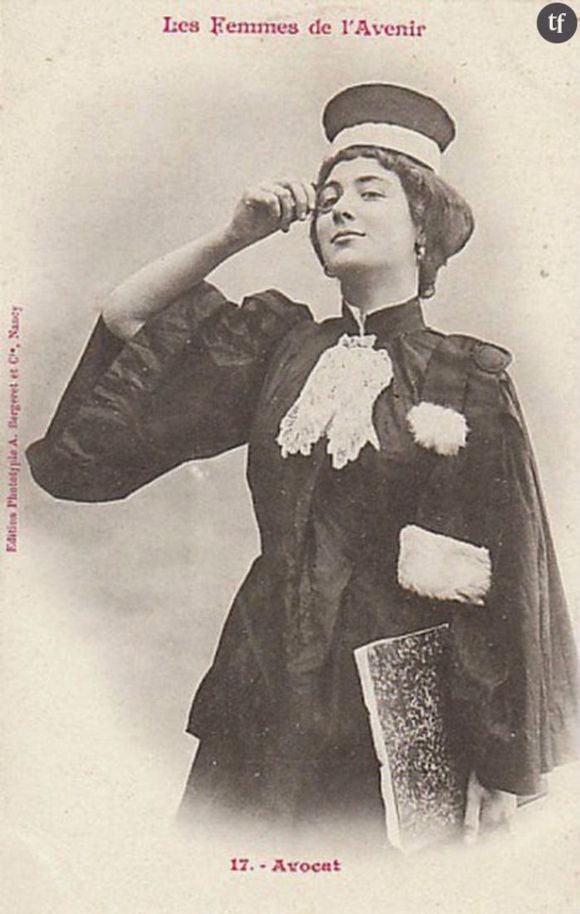 Seulement 5 ans après cette photo moqueuse, Jeanne Chauvin est devenue la première femme avocate française, n'en déplaise à Albert Bergeret.