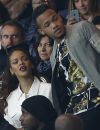  Ronaldo Luis Nazário de Lima, la chanteuse Rihanna, son frère Rajad Fenty, Anne Hidalgo - Rihanna assiste au match Psg-Marseille au Parc des Princes à Paris le 4 octobre 2015.  