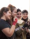 Des Jordaniennes pendant un cours d'arts martiaux