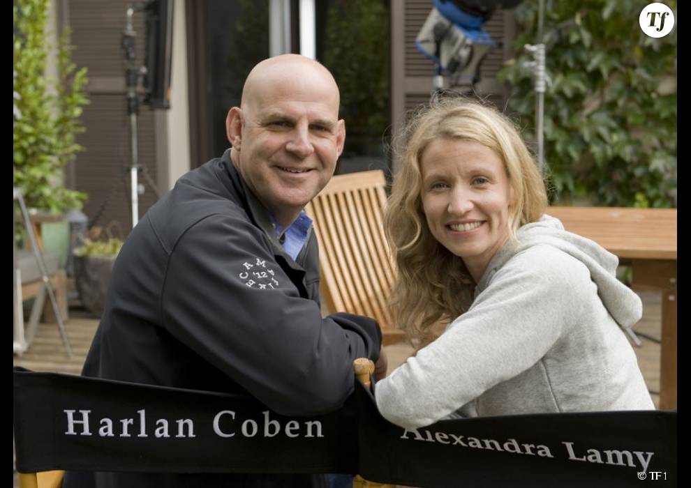 Alexandra Lamy et Harlan Coben sur le tournage d&#039;Une chance de trop