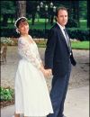 Michel et Geneviève Delpech le jour de leur mariage en juillet 1985