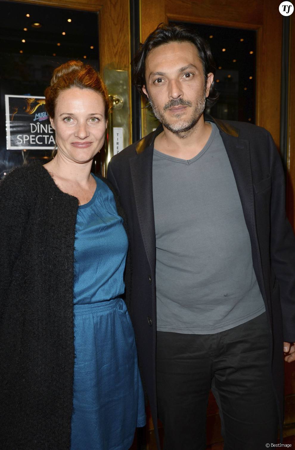  Alexandra London et Olivier Sitruk - 100ème du spectacle &quot;Mugler Follies&quot; au Théâtre le Comédia à Paris le 26 mai 2014.  