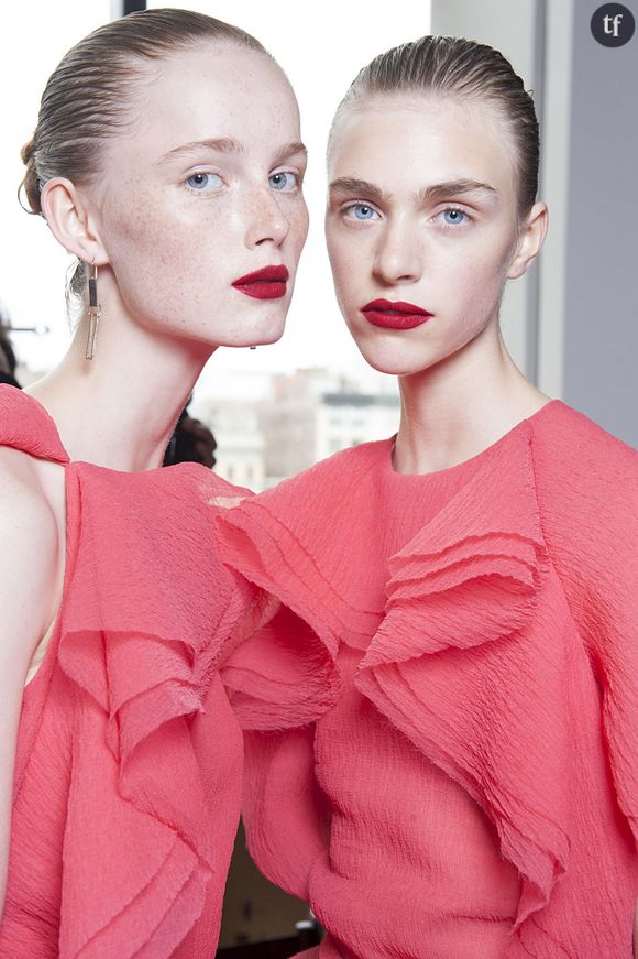 Tendances beauté printemps été 2016 - bouche rouge : Jason Wu