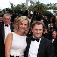   Laurence Ferrari et son mari Renaud Capuçon - Montée des marches du film "Irrational Man" (L'homme irrationnel) lors du 68ème Festival International du Film de Cannes, à Cannes le 15 mai 2015.  