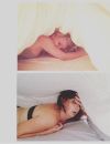 Réveil sur Instagram (Kaley Cuoco)/ Réveil dans la vie réelle (Celeste)
