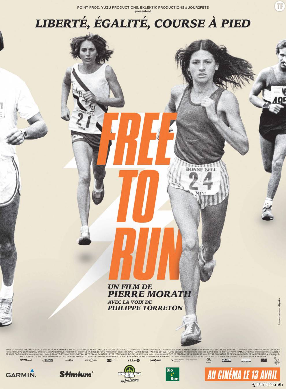 L&#039;affiche du documentaire &quot;Free to run&quot;