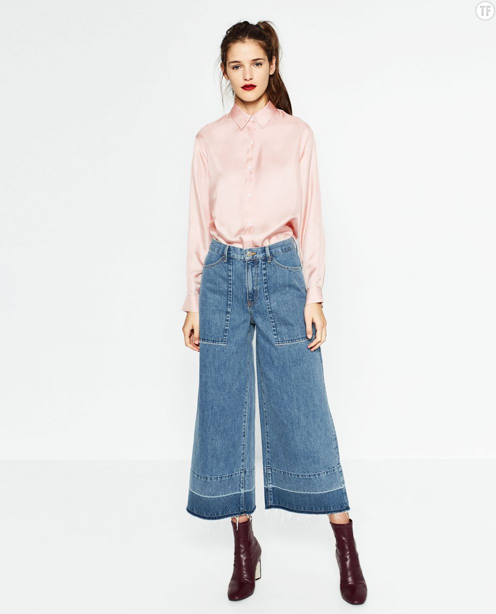  Jean jambes larges Zara, 39,95€ 