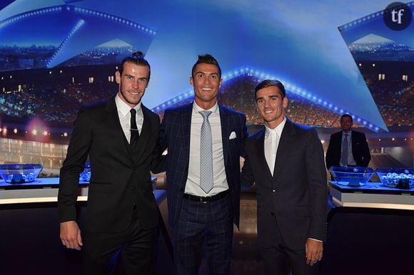 Cristiano Ronaldo, Antoine Griezmann et Gareth Bale à Monaco pour le titre de meilleur joueur UEFA de la saison 2015-2016