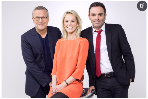 Laurent Ruquier, Vanessa Burggraf, et Yann Moix