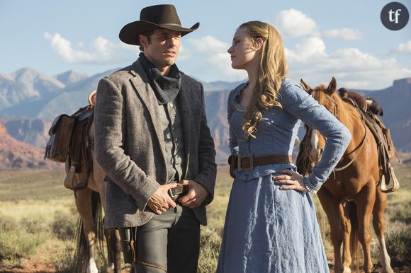 Evan Rachel Wood et James Marsden dans Westworld