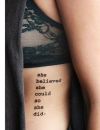 Idées tatouage citation : "Elle pensait qu'elle pouvait le faire, alors elle l'a fait"