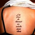 Idées tatouage citation : "J'ai peur de devenir un adulte sans rêves"