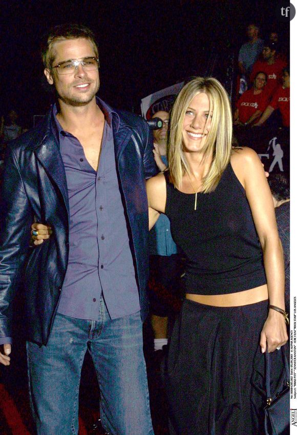 Brad Pitt et son ex-femme Jennifer Aniston en 2001