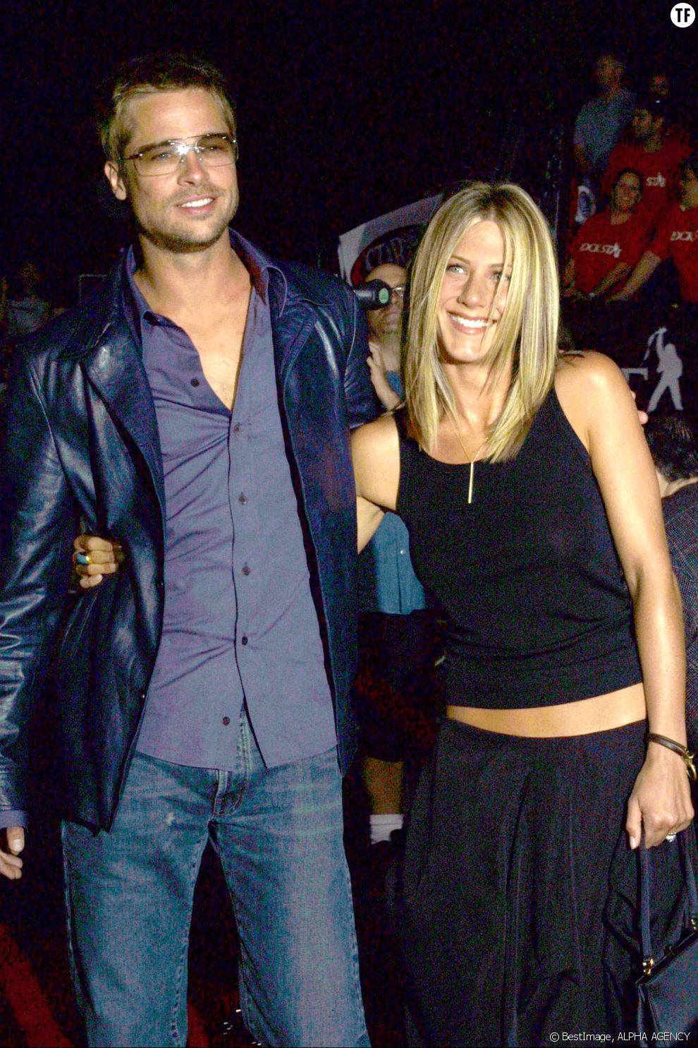 Brad Pitt et son ex-femme Jennifer Aniston en 2001