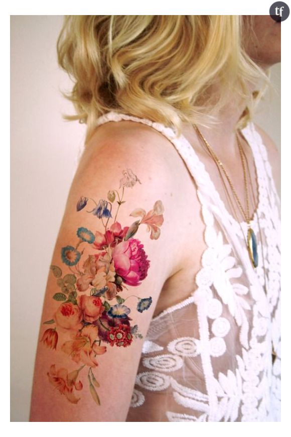 Tatouage aquarelle repéré sur Pinterest : idée n°1