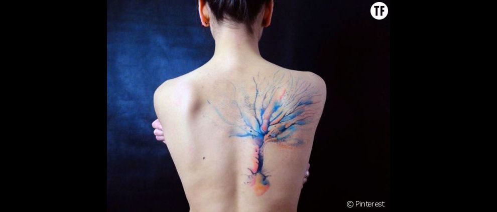 Tatouage aquarelle repéré sur Pinterest : idée n°19