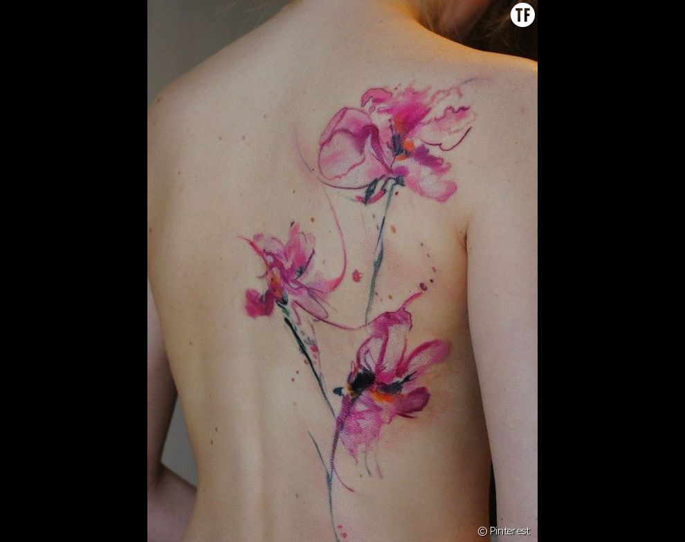 Tatouage aquarelle repéré sur Pinterest : idée n°23