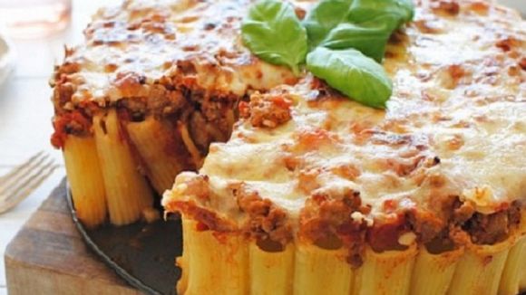 La savoureuse recette du gâteau de pâtes aux rigatoni