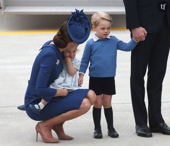 Kate Middleton s'adressant à Georges